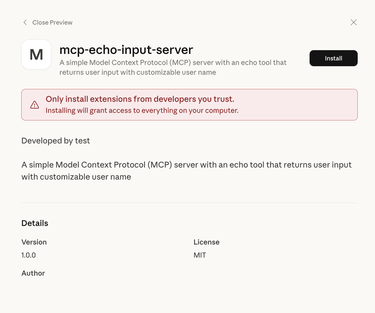 Adding the MCP server in Claude