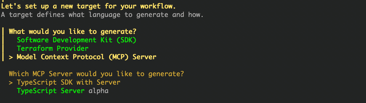 Choosing the SDK type